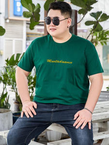 เสื้อยืดแขนสั้นผ้าฝ้ายแท้หลวมๆ สไตล์เกาหลีสำหรับผู้ชาย ทรงหลวมๆ ไซส์ใหญ่ เสื้อตัวบนแขนสั้นผ้าฝ้ายแท้ ทรงหลวมๆ