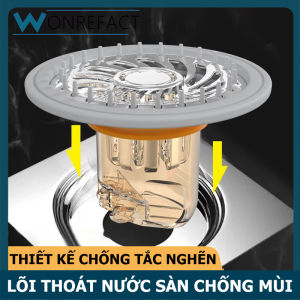 Lõi ống thoát đặt dưới sàn nắp cống nhà tắm Bìa dụng cụ dọn sạch tóc chống mùi nước chảy ngược thoát nước lọc ống cống chống mùi lọc cắm thoát nước nhanh chóng