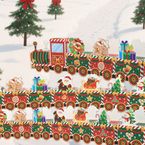 24 Empty Advent Calendar Boxes to Fill 24 Days of Christmas Countdown Gift Boxes Red Train Christmas Advent Calendar Boxes