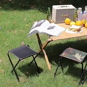 Ghế mini gập gọn Ghế câu cá du lịch cắm trại ngồi chờ tàu hỏa .v.v. chụi tải 90kg