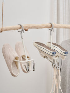 Creative Balcony Windproof Shoe Drying Rack Rotatable Shoe Holder Sunlight Exposure Device Small Storage Organizer Plastic