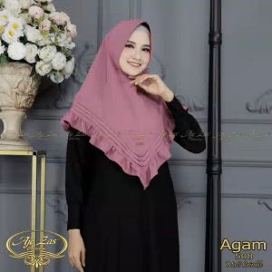 BISA COD Hijab Daily Kepala Soft Pet Antem Kode AGAM Bahan Kringkel Premium By Ory AjeZas Collection