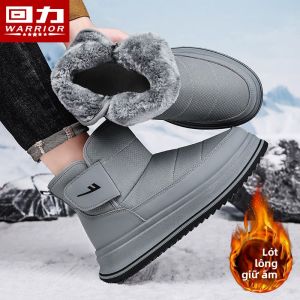 Warrior | Giày Tuyết Đế Cao Có Lót Nỉ Dày cho Nam