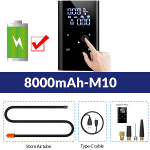 Yangood Air Pump 150PSI Portable Car Tyre inflator 8000mAh Digital Electric Wireless Air Compressor For Bicycle Ball Motorcycle