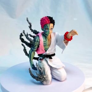 Bandai | Tượng Demon Slayer AKAZA Tư Thế Quỳ 15CM - Mười Hai Kizuki Thượng Nguyệt Tam - Phiên Bản Lời Thú Tội Cuối Cùng Mô Hình Anime PVC Sưu Tầm