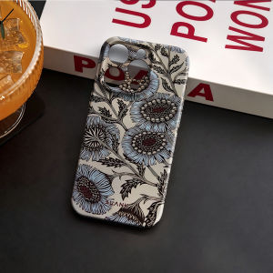 BILIBILI | Paisley Blue For iPhone 17 16 15 14 13 Pro Max Air 17e Hard tpu Bumper Cover Coque Case Blank