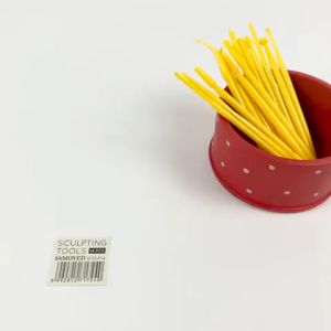 SAMOYED SCTS-P Alat Ukir / Pahat Plastik Seni Patung / Pot Tanah Liat Polimer / Keramik / Lilin / Dekorasi Kue / Food Grade Plastic Pottery / Polymer / Ceramic Clay / Wax / Plaster / Cake Frosting Sculpting / Modeling / Carving Tools