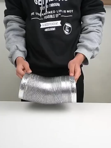 4"/ 6"/ 8" inch Double-Layer Encrypted Aluminum Foil Ventilation Pipe Scalable Smoke Tube Kitchen Outlet Bathroom Exhaust Foil Hose