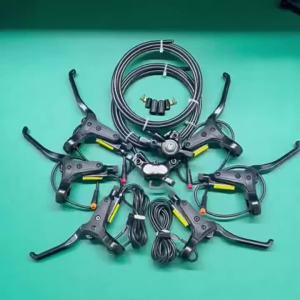 NFOX SM2A Electric Bicycle Hydraulic Disc Brake Handle with Four Piston Two Piston Calipers 2-Pin 3-Pin Power-Off Accessories