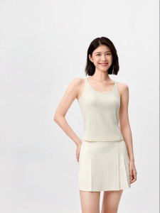 Purcotton | Narrow Straps Cup Included Breathable Quick-Dry Stylish Slimming Tank Top
