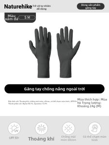 NatureHike | Găng Tay Bảo Vệ UV Thoáng Khí và Làm Mát Có Chức Năng Cảm Ứng cho Phụ Nữ Mùa Hè