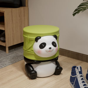Panda Creative Entrance Hall Bench Home Living Room Floor Decoration Cute Decorative Gifts Moving in Modern Minimalist Resin
