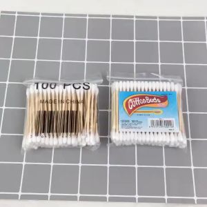 Two Sided Bamboo Cotton Swabs 100 pieces Per Pack Eco-Friendly Cotton Buds