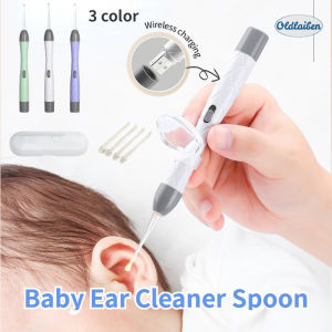 Oldlaiben Baby Ear Cleaner Spoon LED Flash Light Child Ears Cleaning Earwax Spoon Kids Adult Ear Care