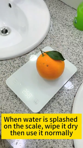 5kg Digital Food Scales Weight in Grams and Ounces for Cooking Baking 1g/0.1oz Precise Graduation Batteries Tare Function LCD Display White