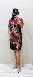 Sarimbit Couple Dress Kemeja Batik Nagita Abstrak