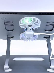 SZX Laptop Stand With Fan Aluminum Adjustable Laptop Stand Laptop Cooler Laptop Holder 10-17inch for Laptop Rise