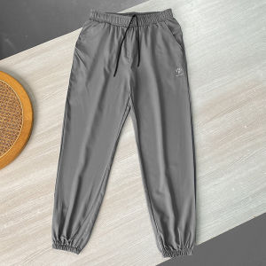Good Value for Money! Quick-Drying Breathable All-Sided Bomb! Spring and Summer Men Elastic Waist Ankle-Tied Casual Pants 21049