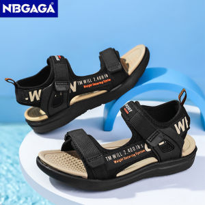 NBGAGA | 5Color Breathable Sport Sandals Summer Beach Shoes for Boys Casual Comfortable Soft Sole Kids Shoes Fashion Non-slip Sandalias