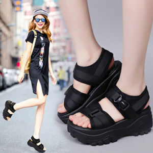 Star Roman Style Thick Heel Slip-On Womens Sandals Fashionable Flat Backless PU Material Comfortable Daily Wear Footwear