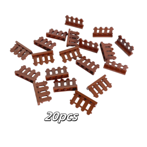 20PCS Fence Building Block DIY Toys Creative Compatible City DIY Classic Bulk Brick Block Toy Accessories