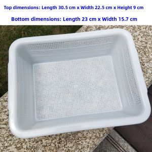 Defasilk | Thickened and Reinforced Plastic Washing Basket with Small Holes