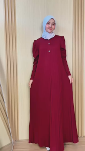 AMELIA MAXY | RAMINDA DRESS PLUINA SET | RANITA DRESS KNIT PLISKET TERBARU BEST SELLER