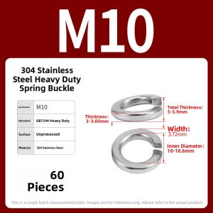 BAIRUITE | Stainless Steel Spring Washers 304 316 Thickened
