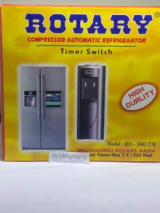 Rotary Kulkas Automatic Timer Switch 2x 1200 Watt Pelindung Kulkas Dan Dispenser