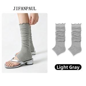 JIFANPAUL | Peep Toe Socks for Summer Ballet Style Anklet Half Sole