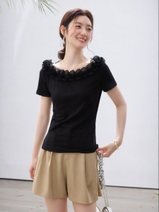Vimly | Áo Thun Thời Trang Ống Tay Dài Thiết Kế Tinh Tế