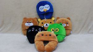 Dreamtoys96 Bantal Leher Topi Hoodie Cat Pinguin Rilakuma Huspupies L