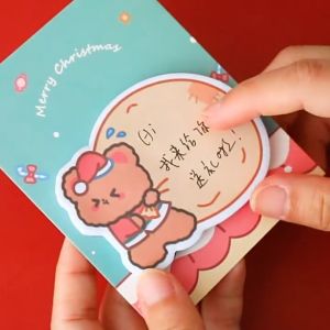 Sticky Notes Catatan Kecil Mini Memo Pad Lucu Motif Natal Karakter Santa Lucu DCA0899
