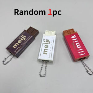 Bandai | Hot Japanese Style Simulated Meiji Chocolate Fidget Toy Bendable Snap Stress Relief Keychain Pendant Creative Gift S