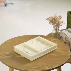 KUKE KERANJANG LIPAT BELANJA + TENTENG SERBAGUNA UKURAN 19x14x12.8CM/BOX TEMPAT KOTAK PENYIMPANAN SABUN KOSMETIK ATK BUKU SNACK BUMBU DAPUR/RAK KAMAR MANDI DAPUR ORGANIZER STORAGE