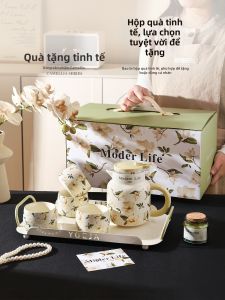 SHELI | Ceramic High Appearance Tea Set for Guests Housewarming Gift