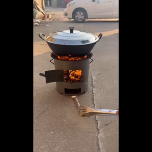 (Durable) Wood Fired Charcoal Stove - Versatile For Home Cooking Barbecuing Camping And Picnics