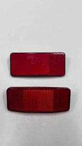 1pc Bicycle Bike Safety Caution Reflector Disc Rear Pannier Rack Warning Light 2Hole Highly Reflect Lights Safe Riding Parts
