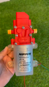 มอเตอร์ปั้มพ่นยาแบต 12V NIPPON ขดลวดทองแดง 100% บาร์ 6.8 บาร์ รับประกัน 1 ปี