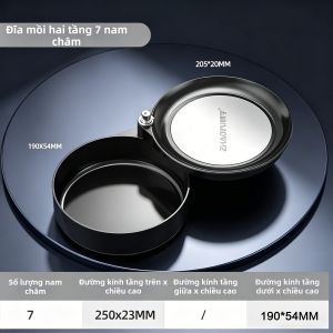 ZHAOYU | Hộp Mồi Cá Di Động Có Từ Tính Mạnh Với Khay Mồi Mở Toàn Bộ Từ Tính