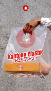 (29X45X10) PLASTIK HD DONAT 1/2 LUSIN / HD BOX KUE / DUS / THINWALL ISI 50 LEMBAR