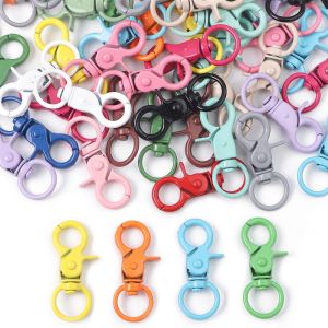 Màu Phun Sơn Kim Loại Tôm Hùm Khóa Màu Móc Chìa Khóa Kết Nối chìa khóa dễ thương chuỗi trang sức tự làm làm Keychain