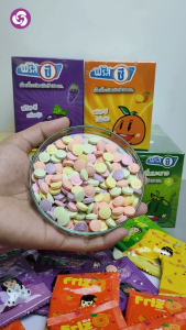 Friz C วิตามินซี Vitamin C 30 mg/เม็ด ลูกอมผสมวิตามินซี (แบบถุงซิป คละรส  )
