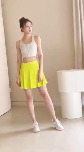 🇲🇾STOK KL Plus Size FELLO Women Sport Yoga Quick Dry Running Pickle Ball Jogging Pocket Short Skirt Pants女运动速干口袋短裙裤