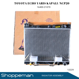 12229 TOYOTA ECHO 1.3 1.5 YARIS KAPALI NCP20 PLATZ VITZ RADIATOR ASSEMBLY A/T 350x478x16mm PA16 1ROW 16400-21070