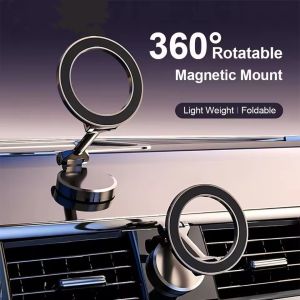 Magnetic Magsafe Car Phone Holder For Vehicles Mobile Support For Car Cell Phone Holder in Car For phone 16 15 14 Pro Max Plus