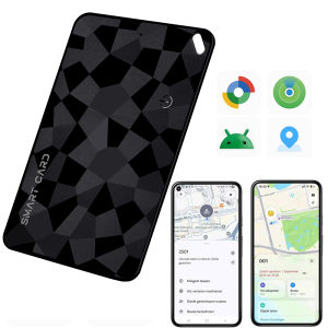 New Wallet Tracker for Android & IOSSmart Tracking Card Compatible with Find My Device or Find Hub App for Wallet/Suitcase/Bags
