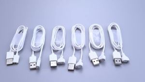 Cáp Sạc Từ Tính 1.2A 80cm 2Pin Center Space Màu Trắng Dây Sạc USB Cho Đồng Hồ Thông Minh Tương Thích Với Các Thiết Bị 5/6/7/8/9/10mm