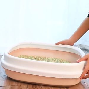 [Rẻ vô địch] Khay Cát Vệ Sinh Cho Mèo Không Nắp Nhiều Kích Thước Có Kèm Xẻng Xúc Cát