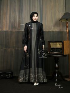 DYN - Pravira Dress DYN CLOTHINGLINE Gamis Royale Silk Premium Gamis Printing Premium